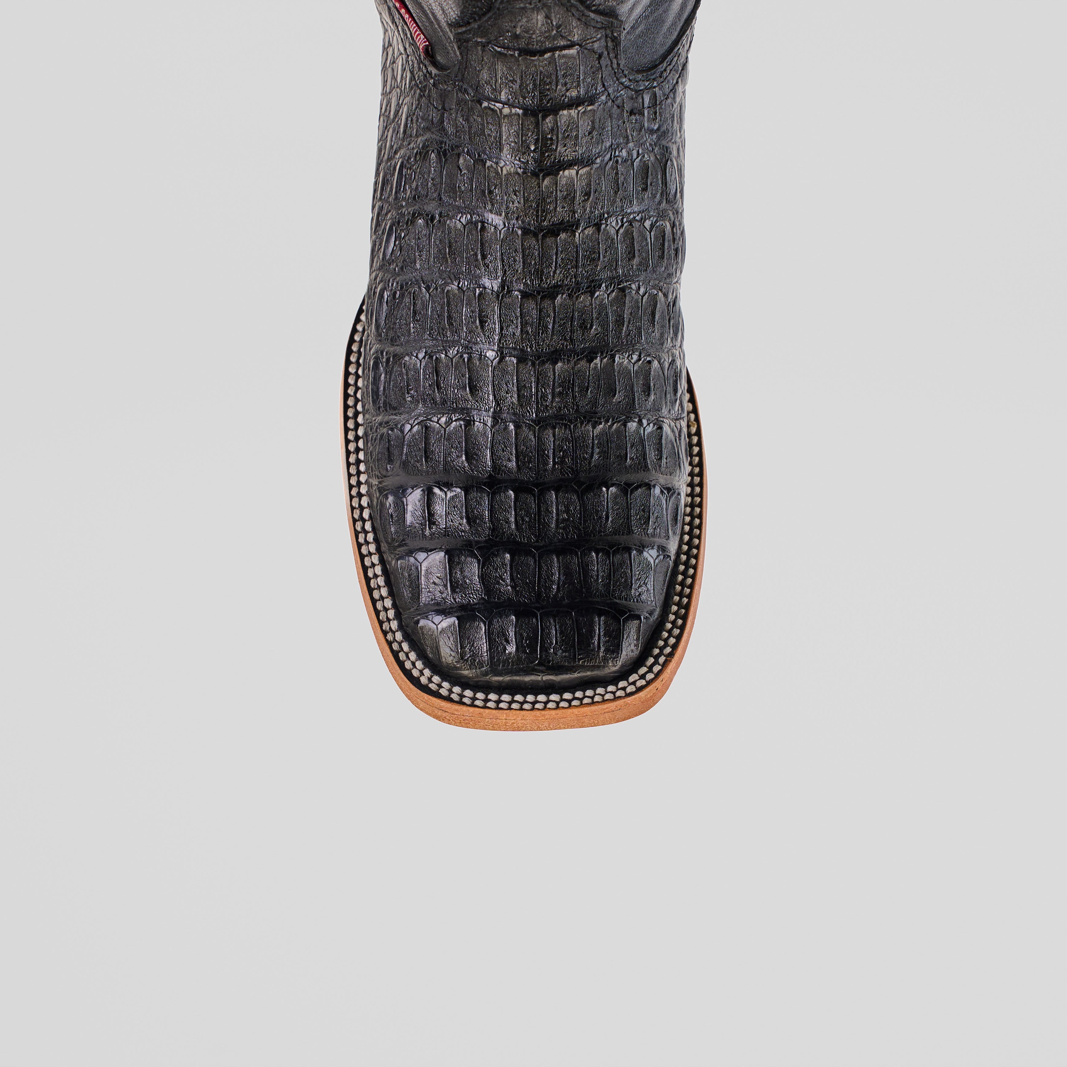 Rhodes HornBack - Black - Square Toe