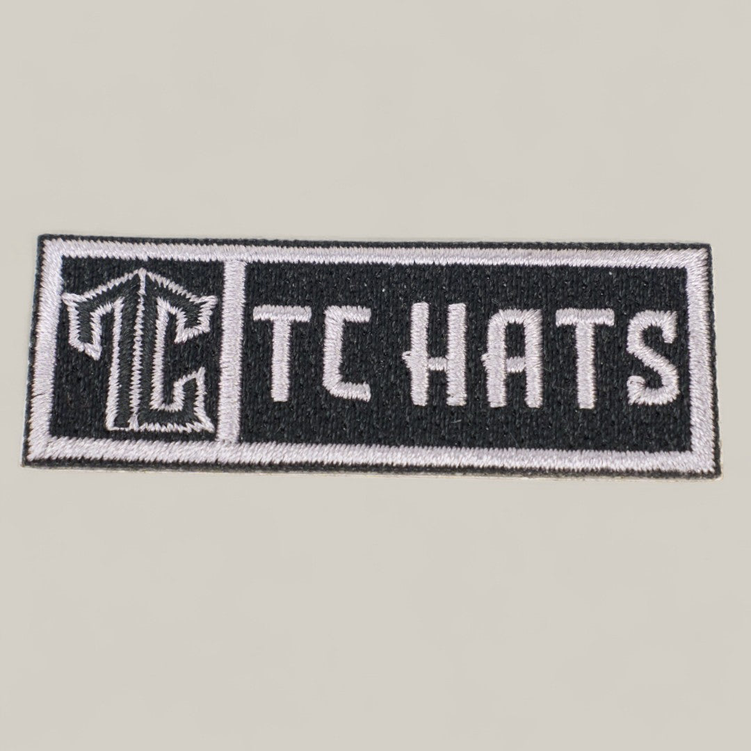 TC HATS Black Patch – White Lettering