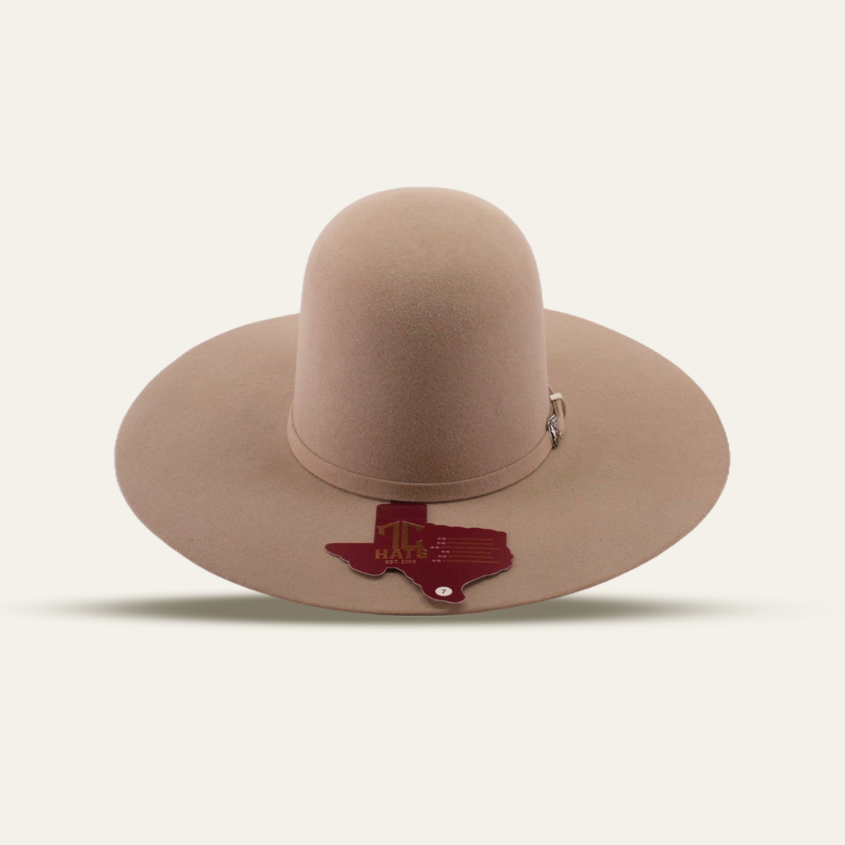 4X Felt Hat - Open Crown - Sand