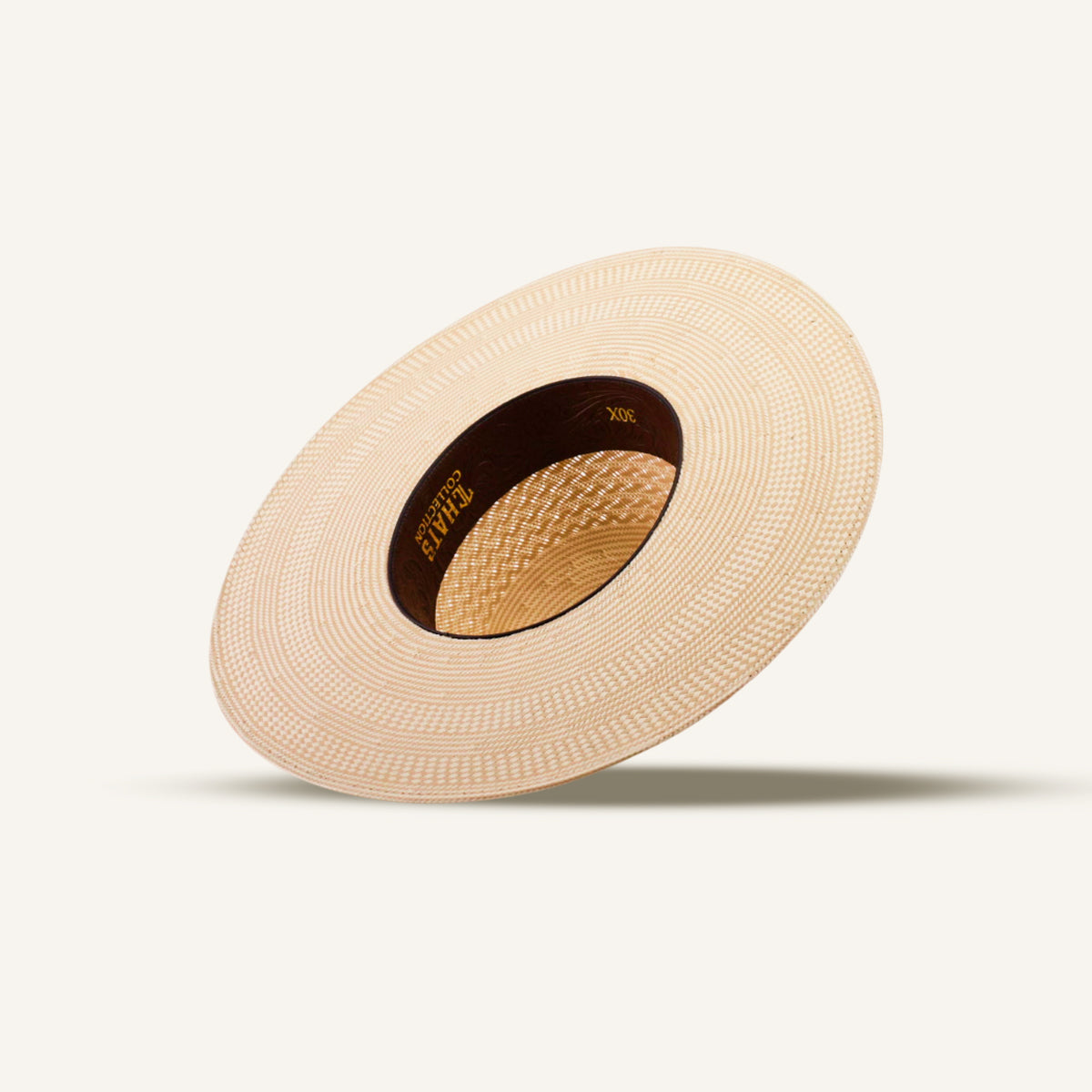 30X Straw Hat - Open Crown - Zig Zag