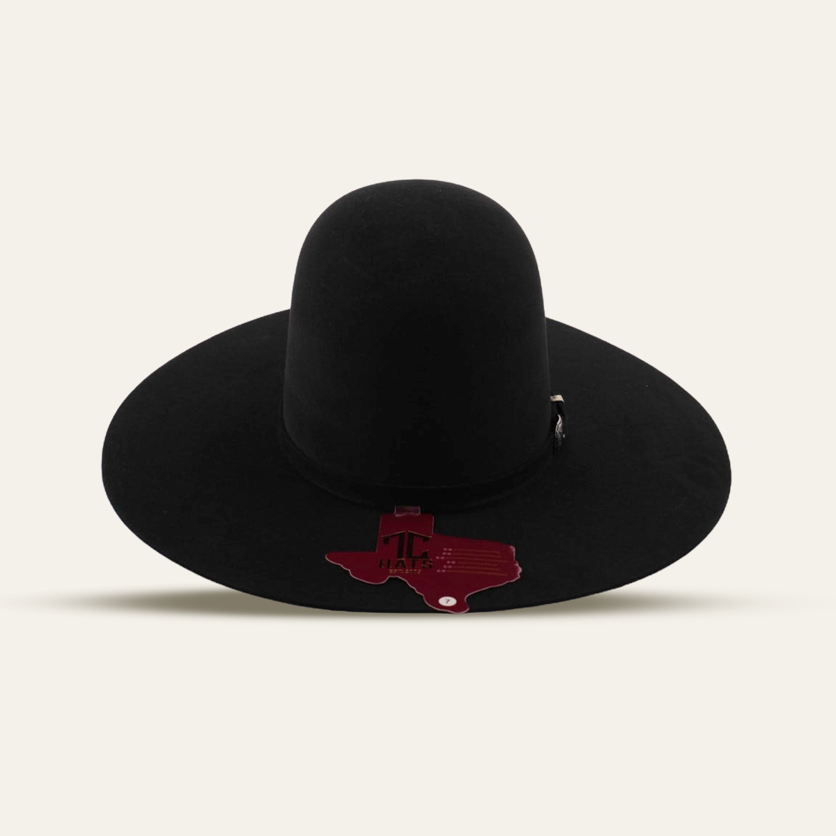 4X Felt Hat - Open Crown - Black