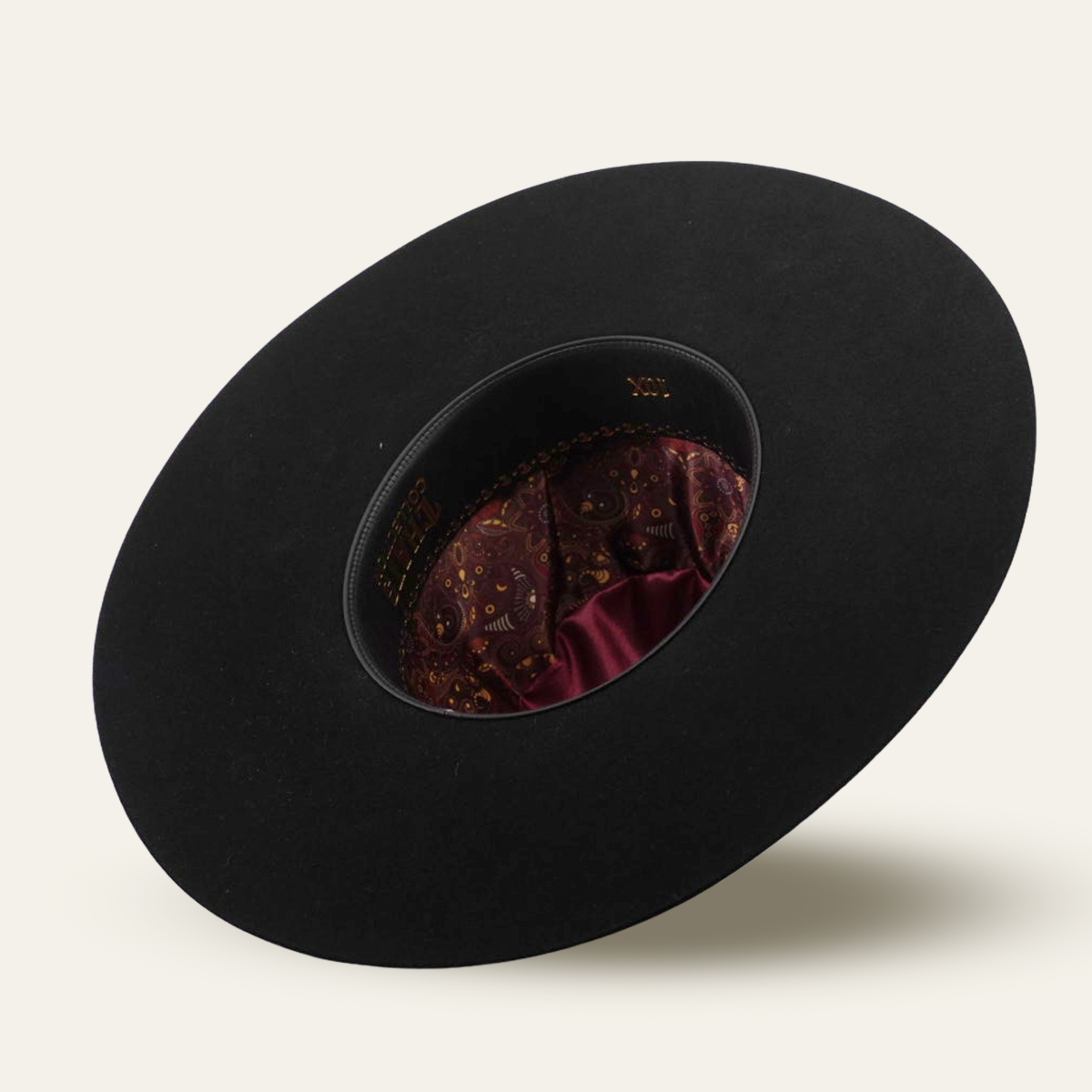 4X Felt Hat - Open Crown - Black