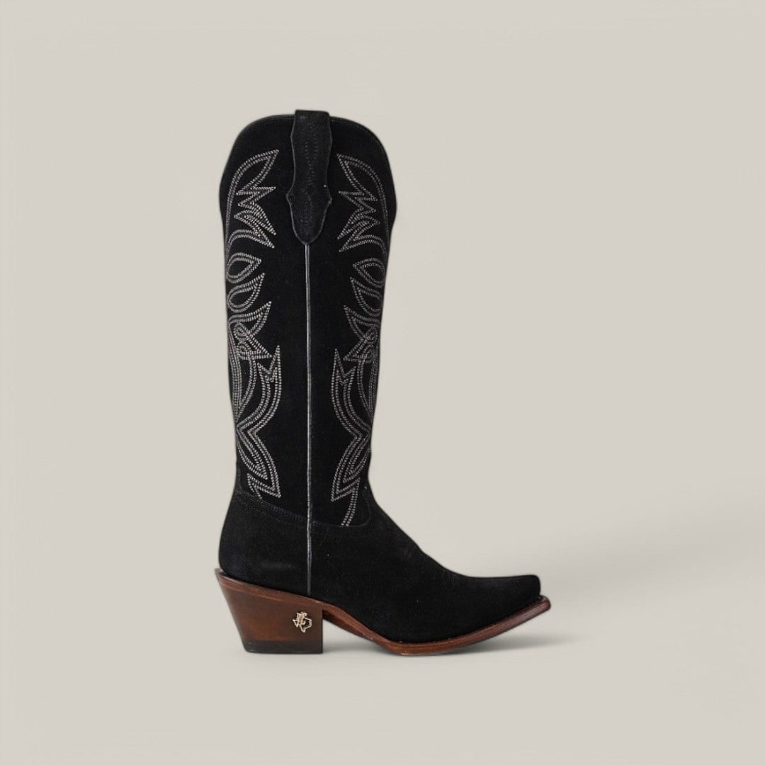E8003 Gamuza Negro Leather Sole