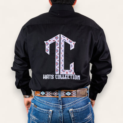 TC Hats - Black Red Aztec