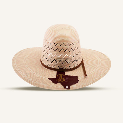 30X Straw Hat - Open Crown - Zig Zag