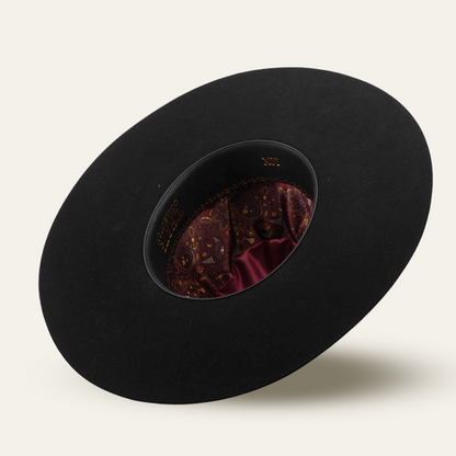 4X Felt Hat - Open Crown - Black