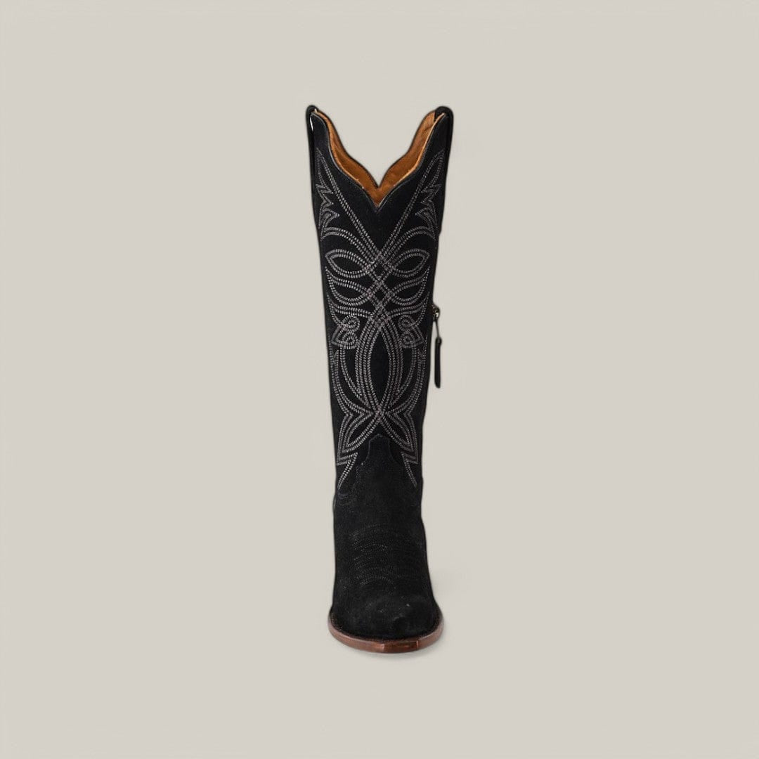 E8003 Gamuza Negro Leather Sole