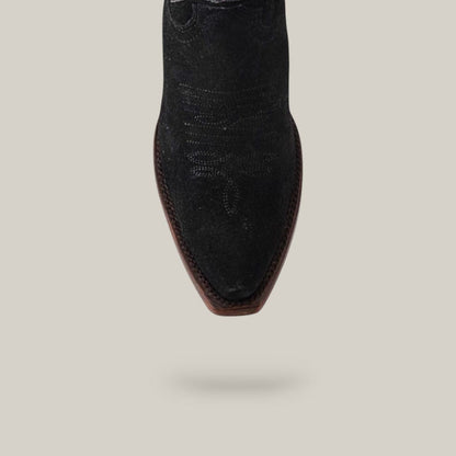 E8003 Gamuza Negro Leather Sole