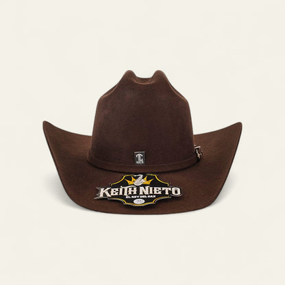 Keith Nieto hat, Limited edition felt hat, 6X felt cowboy hat, Regional Mexican style hat, High quality felt hat, Men’s western hat, Charro style hat, Exclusive Keith Nieto collection, Saxophone king fashion, Western fashion accessory, Performance hat for men, Stylish cowboy hat, Mexican regional hat, Clean cut felt hat, Stage-ready cowboy hat, Limited run western hat, Keith Nieto merch, Elegant felt hat, Felt hat for concerts, Western look hat