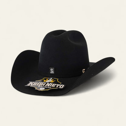 Keith Nieto hat, Limited edition felt hat, 6X felt cowboy hat, Regional Mexican style hat, High quality felt hat, Men’s western hat, Charro style hat, Exclusive Keith Nieto collection, Saxophone king fashion, Western fashion accessory, Performance hat for men, Stylish cowboy hat, Mexican regional hat, Clean cut felt hat, Stage-ready cowboy hat, Limited run western hat, Keith Nieto merch, Elegant felt hat, Felt hat for concerts, Western look hat
