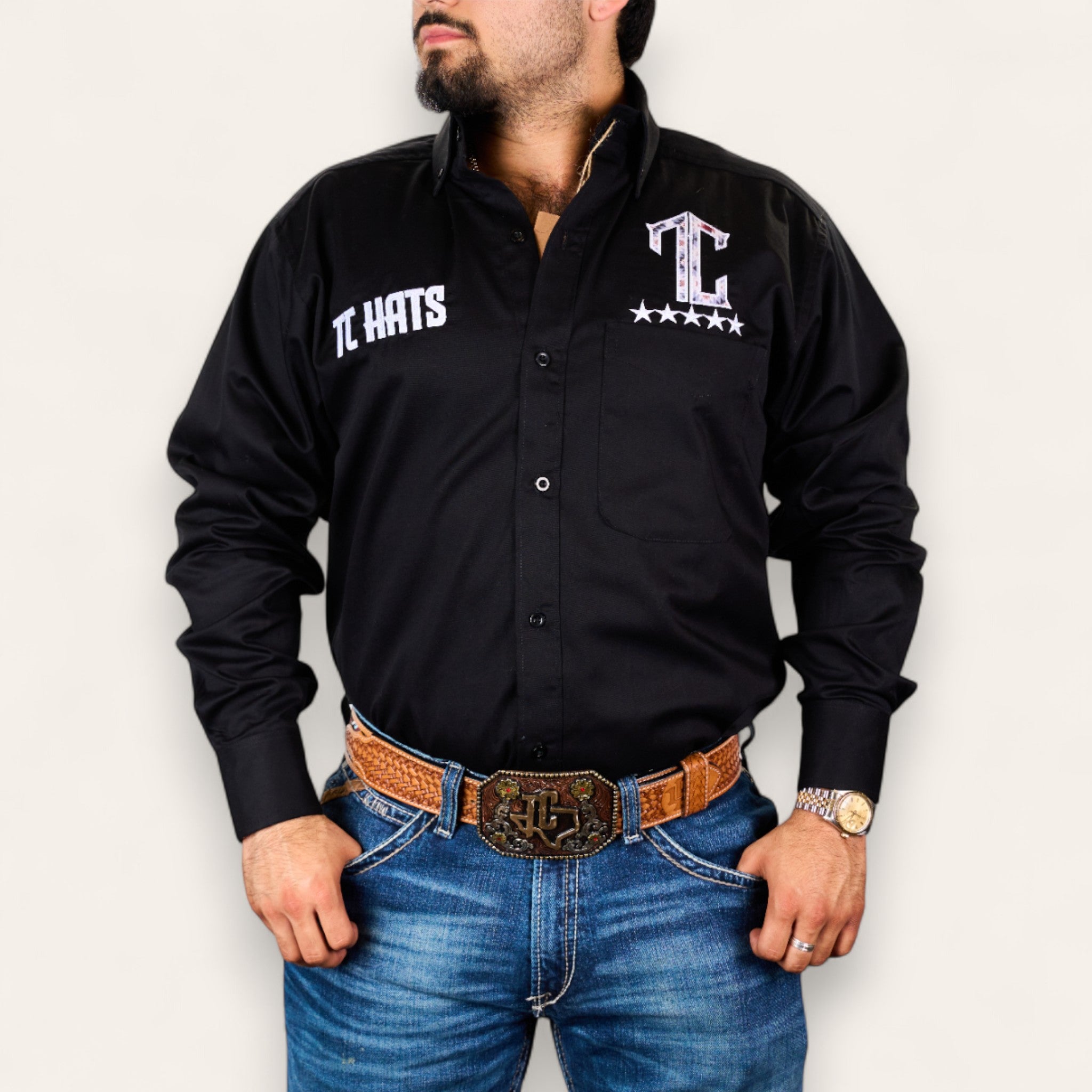 TC Hats - Black Red Aztec