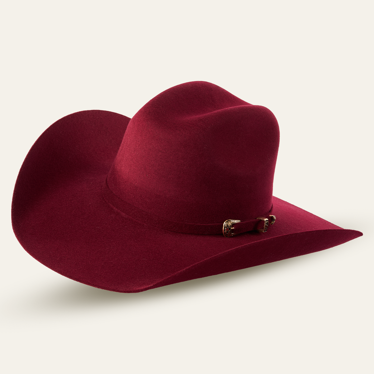Felt Hats 4X Chihuahua Shape Cowboy Hat - Burgundy