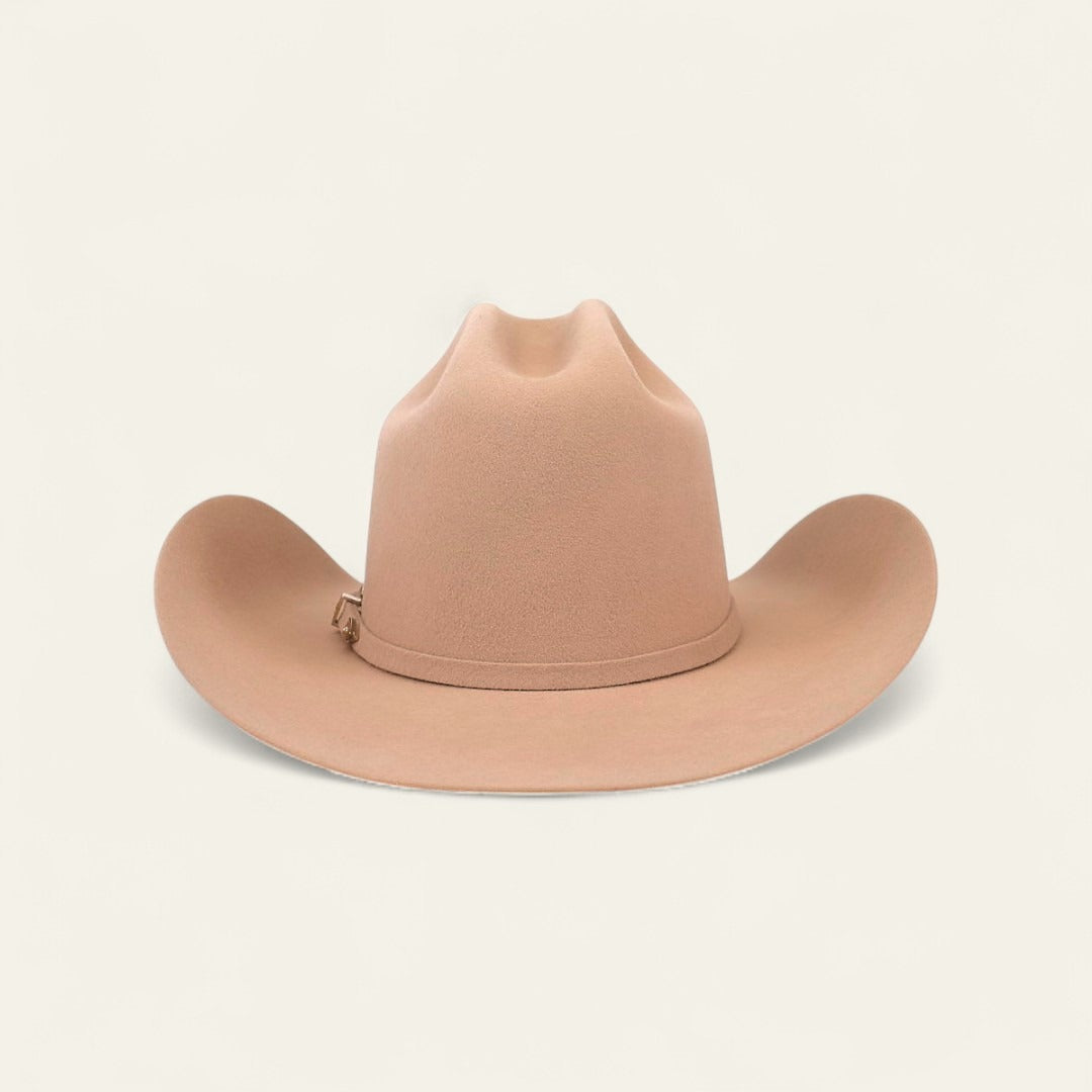 Texan hat, Keith Nieto, Limited, western style, beaver fur, high-quality hat, durability, exclusive design, suede band, traditional crown, brim, authentic, western, handmade, limited collection, originality, good taste, rodeo, western wedding, western jewel, classic colors, smoke gray, beige, black, custom inner lining, embroidered logo, special box, limited edition, exclusive, 100% Mexican.
