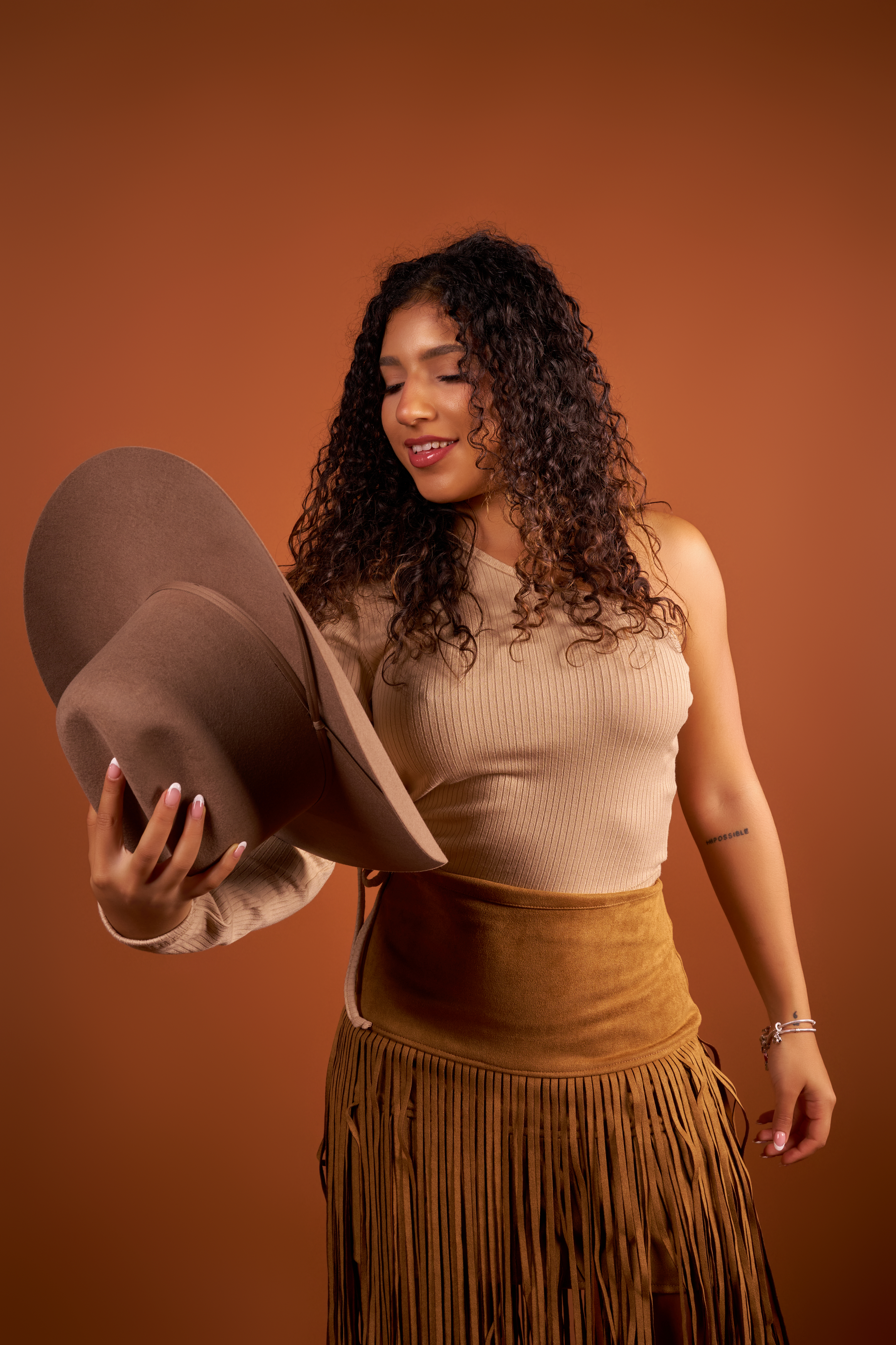 Felt Hats 4X Chihuahua Shape Cowboy Hat - Brown