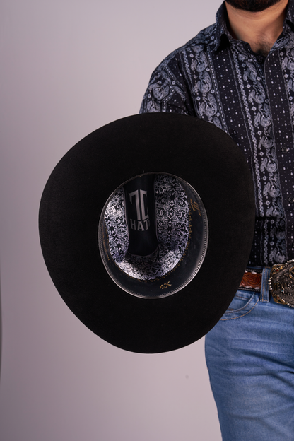 Felt Hats 4X Chihuahua Shape Cowboy Hat - Black