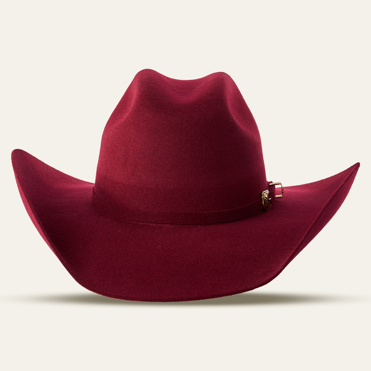 Felt Hats 4X Chihuahua Shape Cowboy Hat - Burgundy